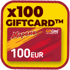 Печеливши за GiftCardTM на стойност 100 €
